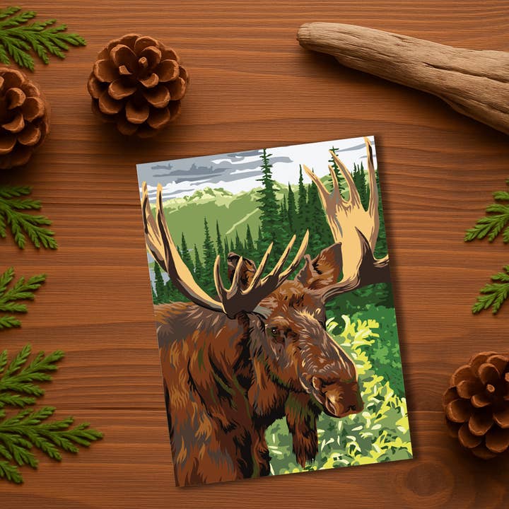 Wood Magnet • Friendly Visit • Name drop your Magnet for wholesale by WE Travel Art