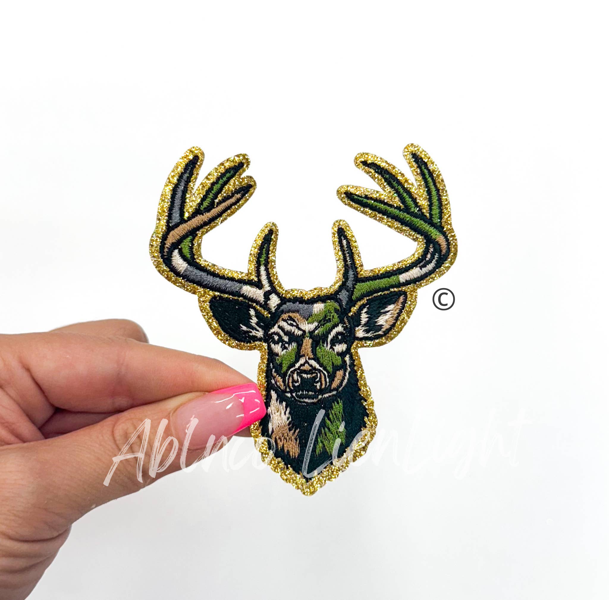 ABLNco - Wholesale Patch - Camo Deer Hunting Embroidery Patch - Small