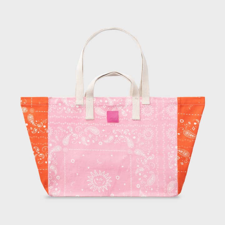 100% Ekologisk Bomullsväska - Bandanamönster, Flerfärgad för wholesale av BILLYBELT