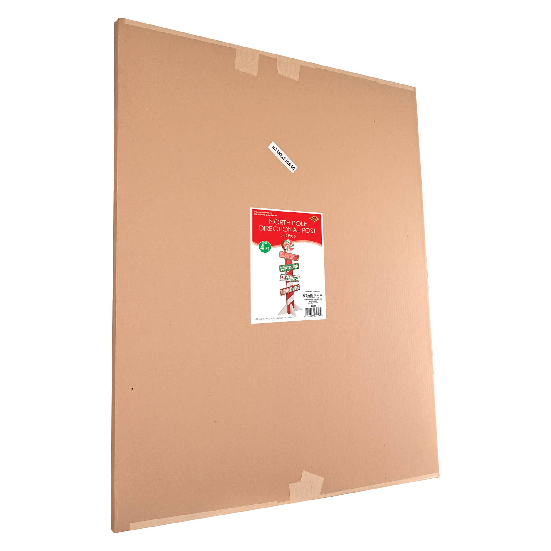 Beistle – Decoração de Natal por atacado – Poste Direcional do Pólo Norte 3D, 1,46 m x 49,5 cm1