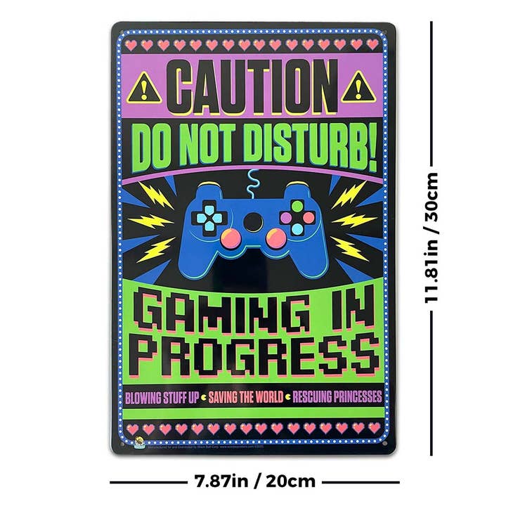 Scorpio Posters - Wholesale Wall Sign - Gaming In Progress Tin Sign - 20x30cm - 7.87" x 11.81"1