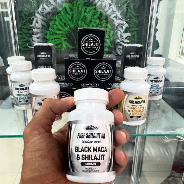 Pure Shilajit UK - Wholesale Oral Supplement/Vitamin - Black Maca & Shilajit Capsules – Daily Performance Blend 3