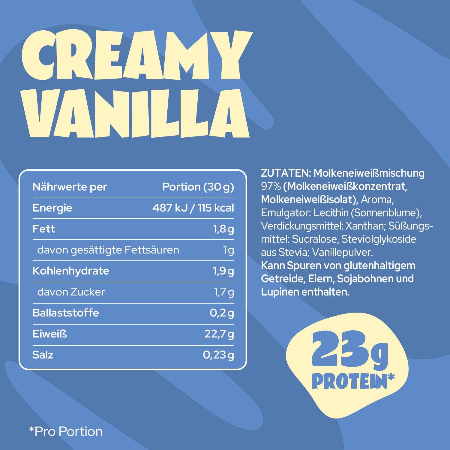 ahead - Wholesale Protein/Superfood Powder - Whey - Creamy Vanilla, (2x500g)4