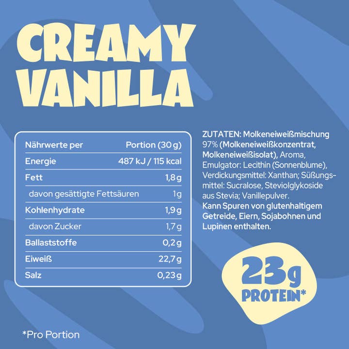 ahead - Wholesale Protein/Superfood Powder - Whey - Creamy Vanilla, (2x500g)4