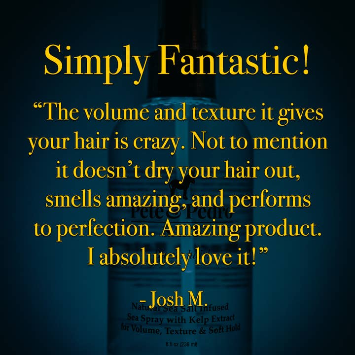 Pete & Pedro - Wholesale Hair Spray - Natural Sea SALT Spray