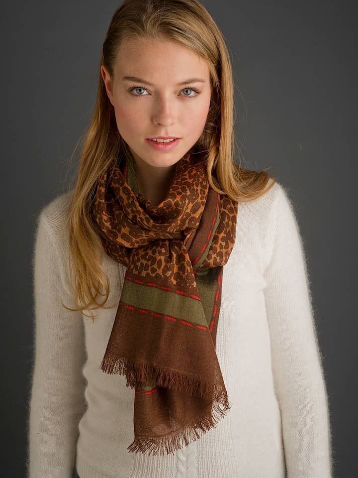 KENYA SCARF - 100% WOOL for wholesale by DIWALI PARIS