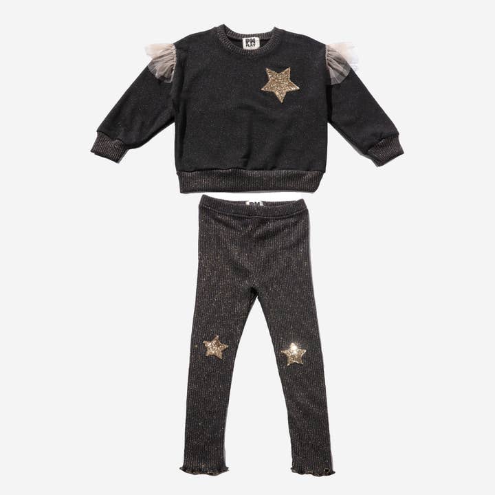 Ensemble de sweatshirt Star pour la vente par Petite Hailey