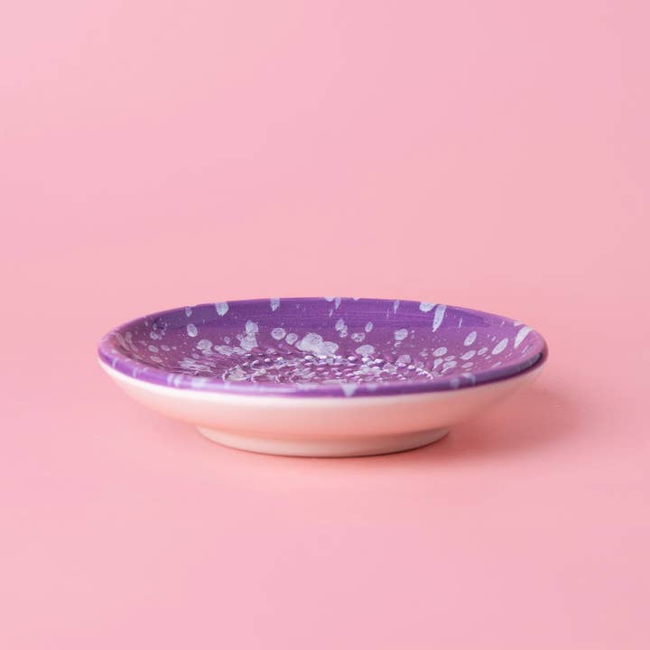 Alfar Tierra Cocida - Wholesale Grater - Ceramic Ginger Grater Plate/AMETHYST Purple
