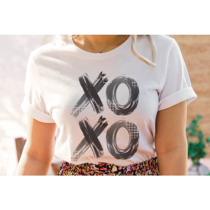 REMOVED BRAND - Wholesale Screen Printed T-Shirt - Women's - Valentine tshirt XOXO distressed cute women tee