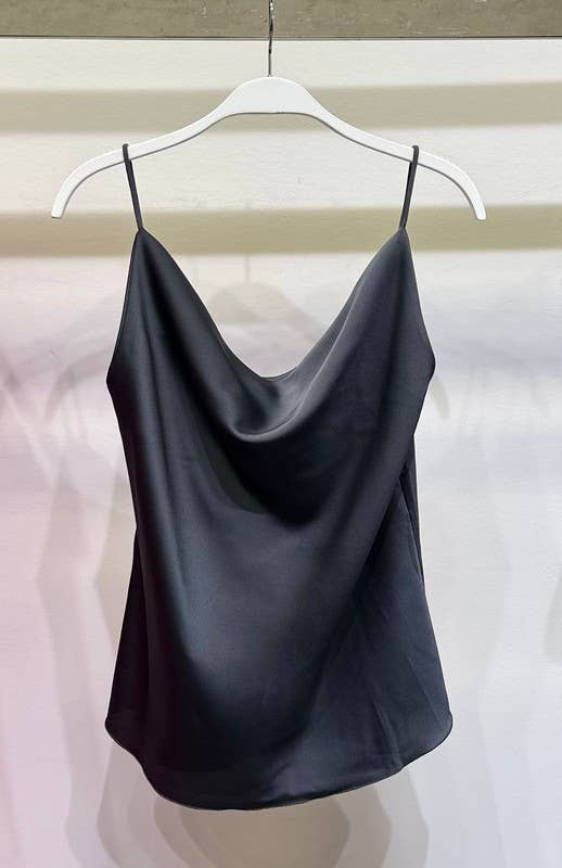 VENTI6 - Vente Chemise – femme - CAMISOLE À BRETELLES SPAGHETTI ET CAPUCHE (9861 SOLID)4