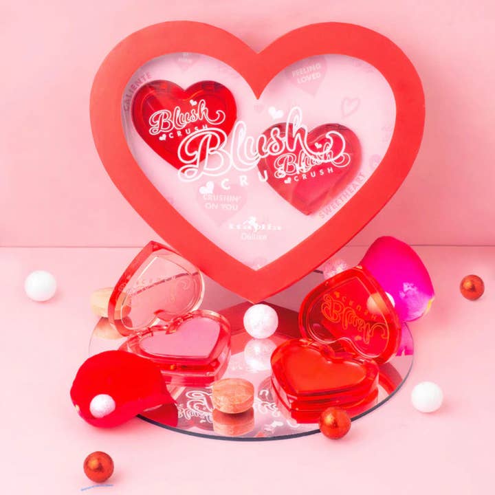 Kitty and Co./Make Up Store Near Me - Wholesale Blush - Italia Deluxe Blush Crush - Lip and Cheek Set (6 Pieces)