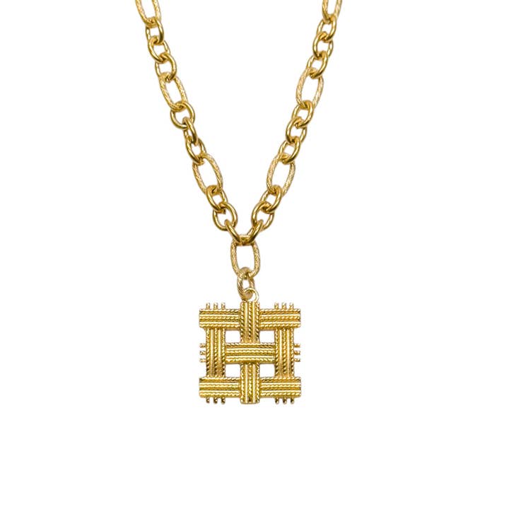 Houndstooth Necklace for wholesale by Idlewild Everyday