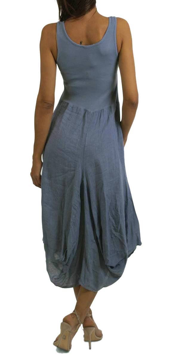 Gigi Moda - Wholesale Dress - Women's - Linen Sleeveless Dress18
