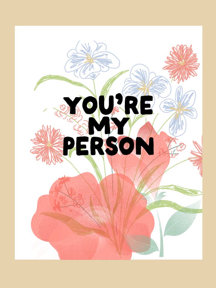 Cartão de Felicitações - És a Minha Pessoa por atacado de This&That