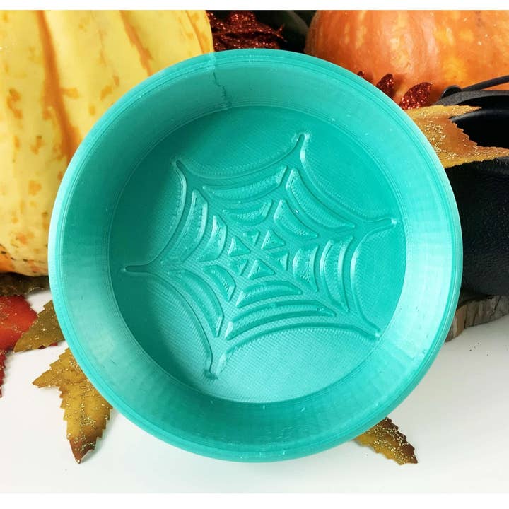 Moule à bombe de bain Halloween SPIDERS WEB - Moule imprimé en 3D pour la vente par Ocean Moulds