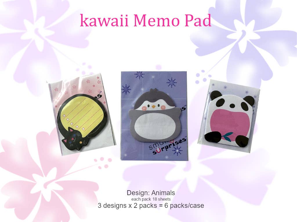 Small Surprises - Wholesale Sticky Notes - cute Memo Pads / sticky memo kawaii animal design3