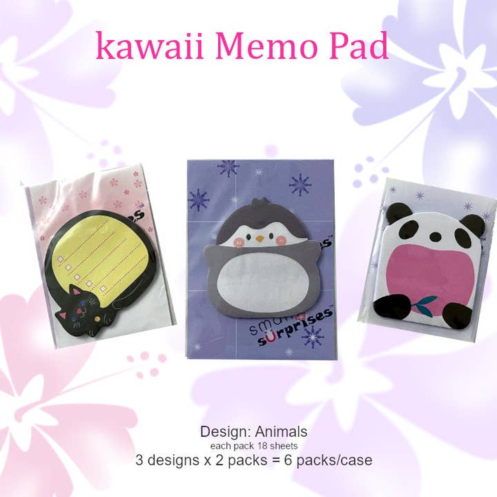 Small Surprises - Wholesale Sticky Notes - cute Memo Pads / sticky memo kawaii animal design3
