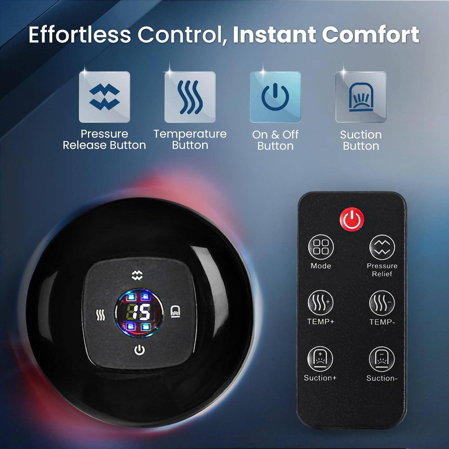 AllSett Health - Wholesale Body Cupping Set - Electric Cupping Kit for Massage Therapy with Red Light - Cupping Set, Includes 3 Smart Cups and Remote - Massager Device & Cupping Therapy Set for Back Muscle Soreness & Cellulite Reduction3