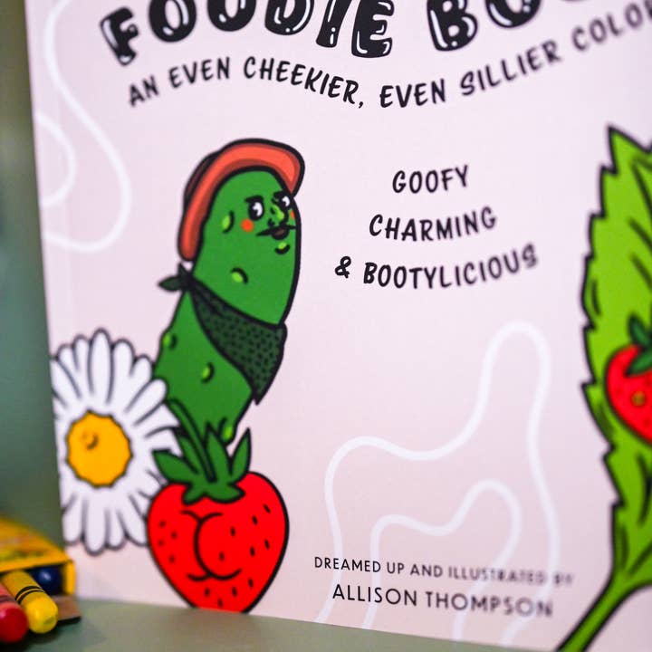 Cheeky Art Studio - Wholesale Coloring & Activity Book - Adult - Foodie Booties 3: An Even Cheekier, Even Sillier Coloring Book3