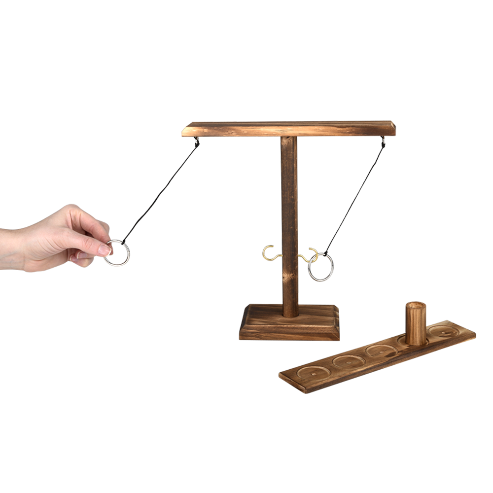 The Toy Network - Wholesale Board Game - (T) 10" TIKI TOSS WOODEN TABLETOP GAME2