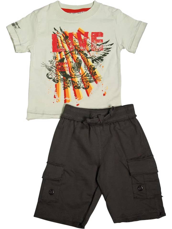 Eastern Off Price - Wholesale Top & Short Set - Kids - Mish Mish Baby Boy Infant Cotton Knit Short Sleeve Short Set6