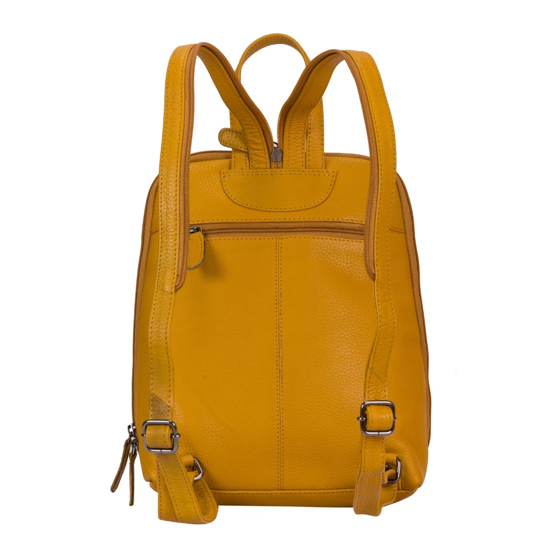 Greenwood Leather AU - Wholesale Backpack – Women's - Leather Women's Backpack Claire - Yellow GW658816YLW3