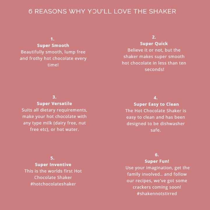 The Chocolate Society - Wholesale Hot Cocoa Mix/Kit - Hot Chocolate Shaker2