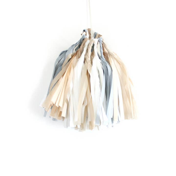 The Flair Exchange - Wholesale Bunting/Garland - Natural Tissue Tassel Kit3