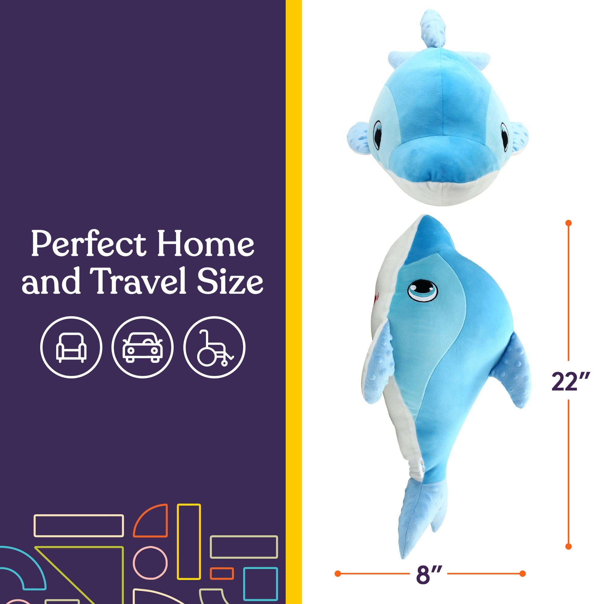 Special Supplies - Wholesale Pillow/Cushion - Kids & Baby - Sensory Vibrating Pillow-Whale1