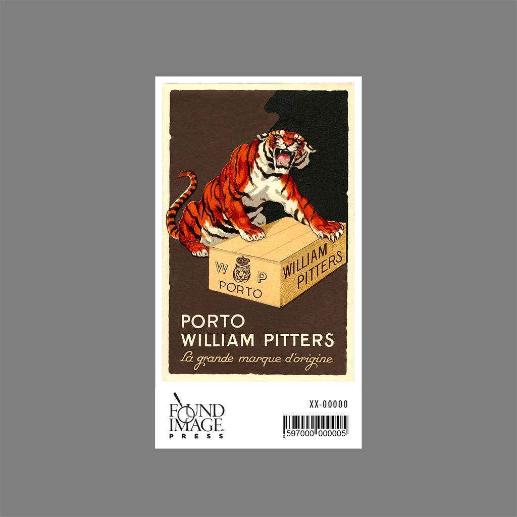 Found Image Press - Wholesale Sticker - Sticker FG-145 Port Wine Advertisement with Tiger1