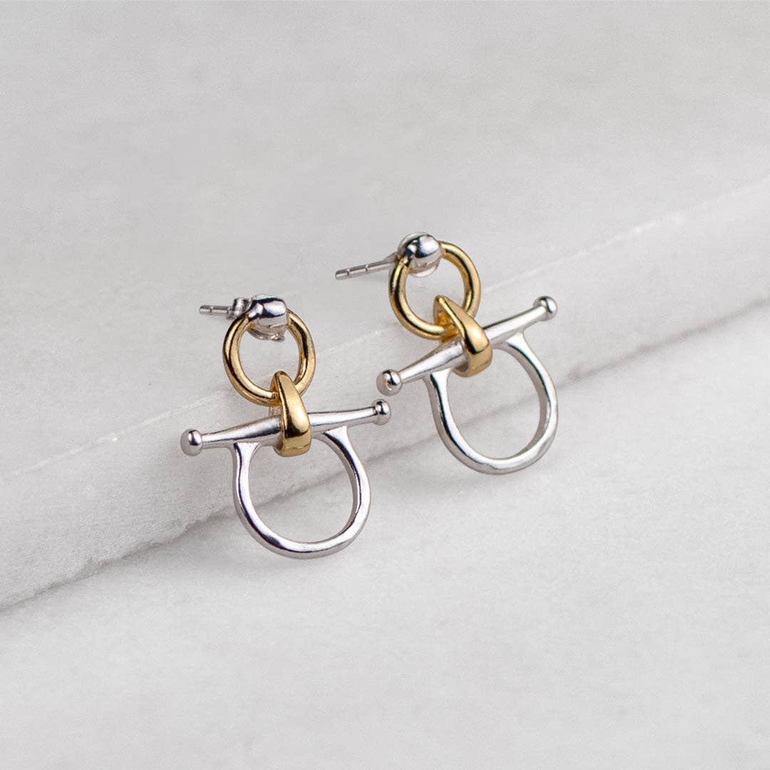 URBAN-EQUESTRIAN - Wholesale Pendant/Charm Necklace - Chelsea - Two Tone Equestrian Horse Bit Necklace7