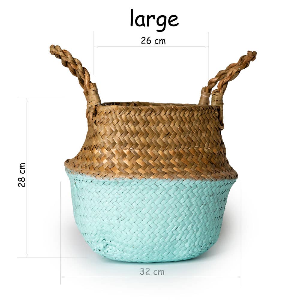 GreenWave - Wholesale Basket - Belly Basket Seagrass Handmade Storage Boho Decoration9