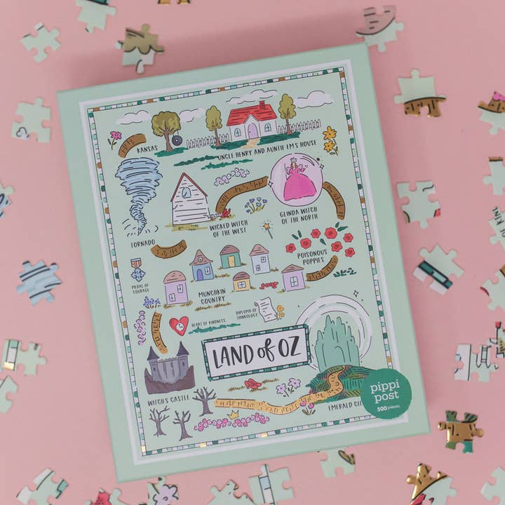 Pippi Post - Vendita all'ingrosso Puzzle - Bambini - Mappa de Il Mago di Oz - Puzzle da 500 pezzi4
