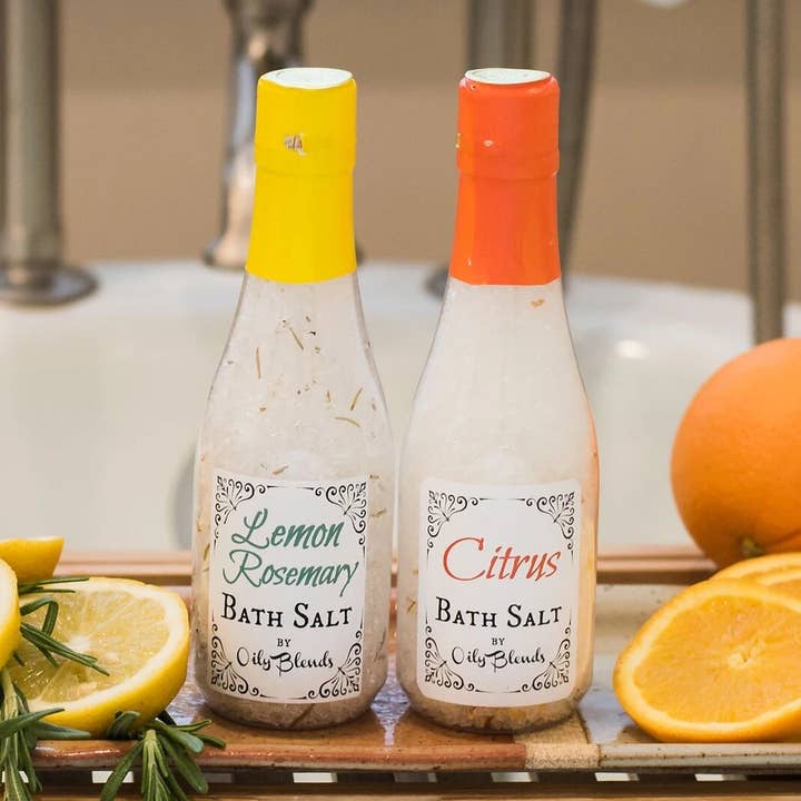 Essential Oil and Herb Bath Salts for wholesale by Oily Blends