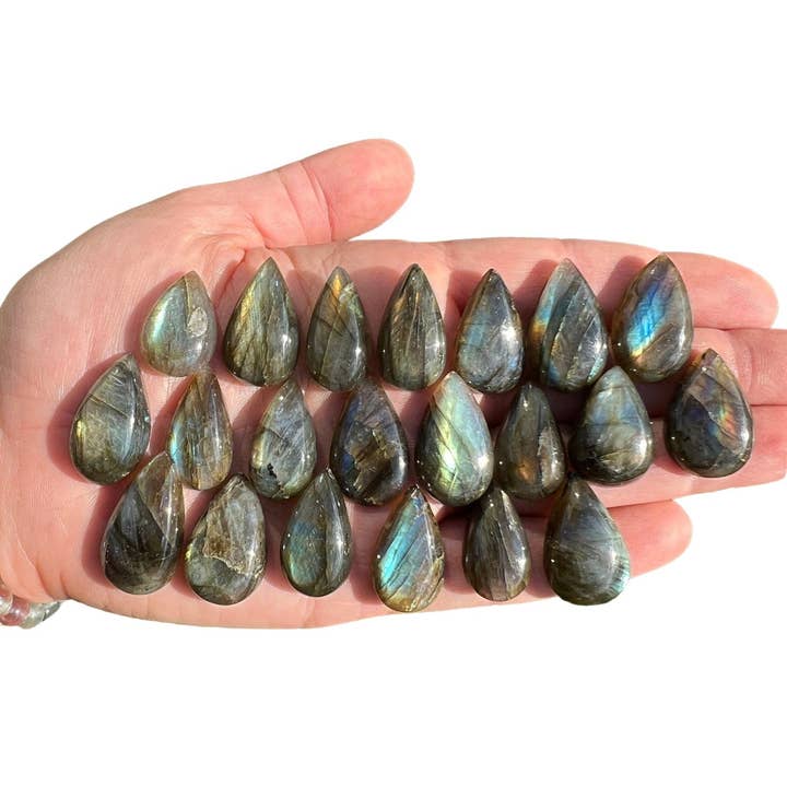 New Moon Beginnings - Wholesale Spiritual Stone/Crystal - Labradorite Cabochon - Teardrop9