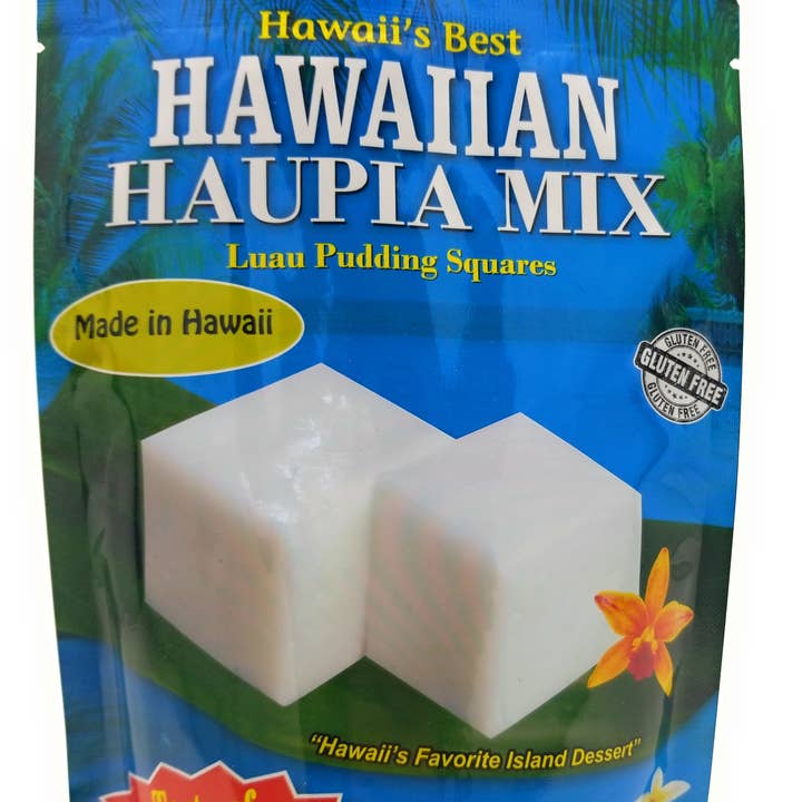 Hawaii's Best Hawaiian Haupia Mix - 8oz Gluten-Free Luau Pudding Squares for wholesale by Mulvadi Corporation