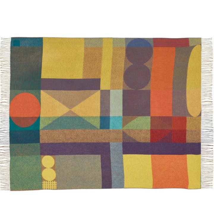 Carnival Lambswool Throw for wholesale by Donna Wilson