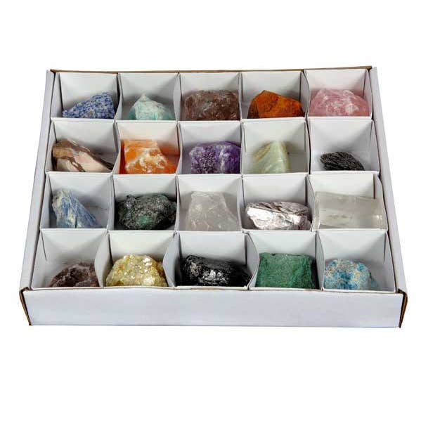 Natures Artifacts Inc - Wholesale Spiritual Stone/Crystal - Mix Mineral Flat, Assorted Crystals0