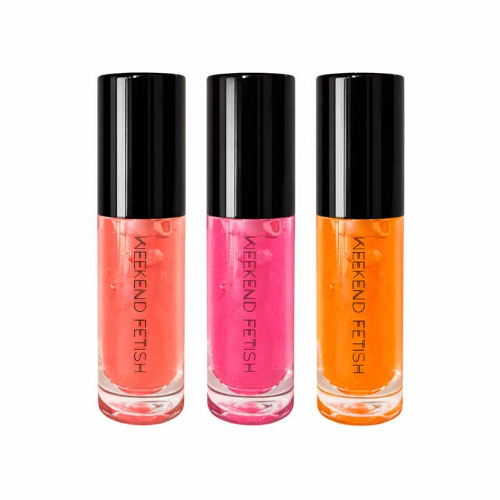 Hydrating Lip Oil Trio for wholesale by Weekend Fetish Beauty Collection