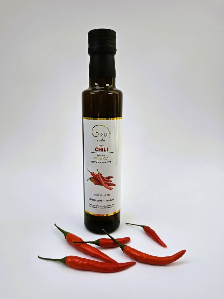 CHILI olive oil 250ml for wholesale by Opus Products