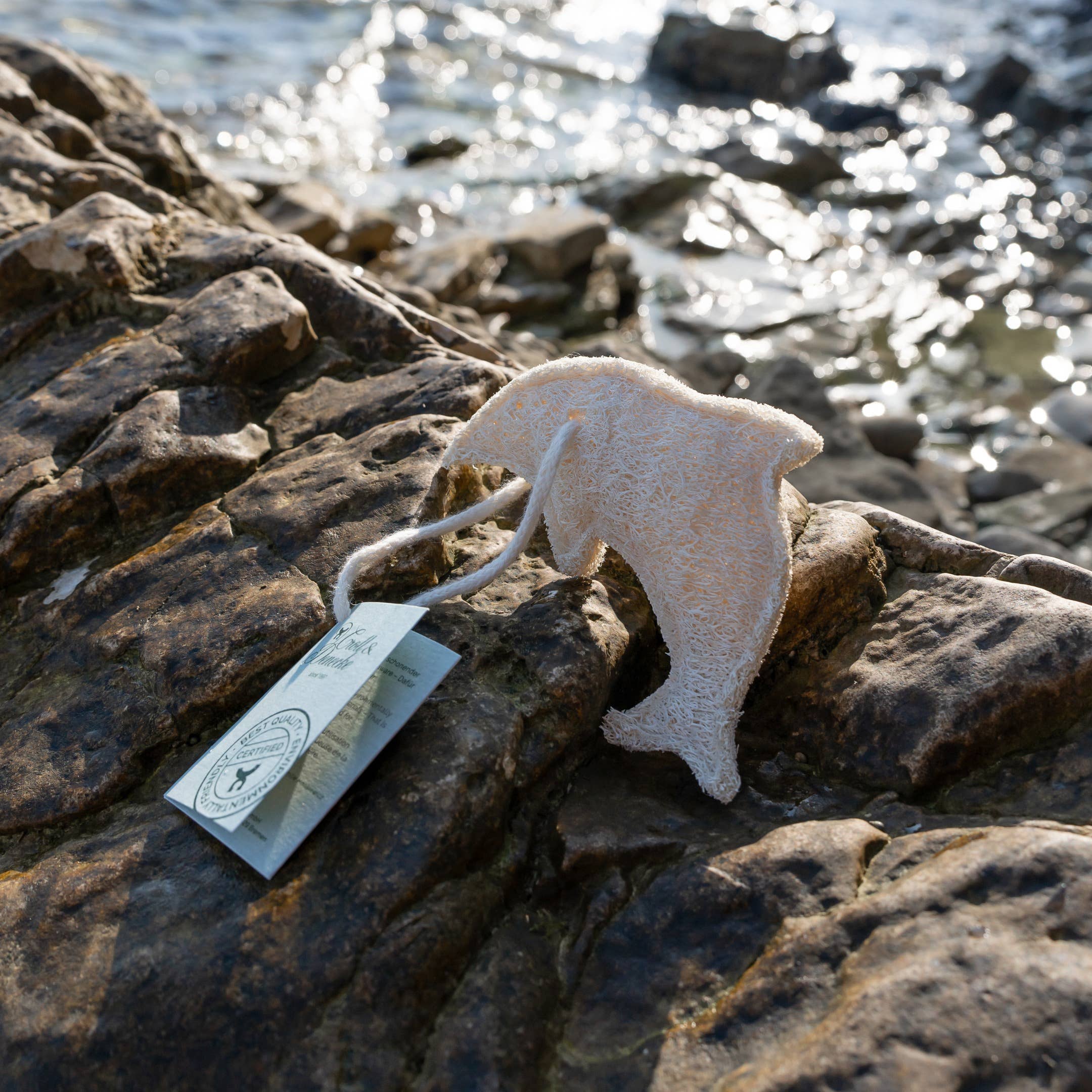 Croll & Denecke – Esponja - Crianças e bebés por atacado – Esponja de lufa Presente Diversão de banho Coração/Pato Animal Eco Spa6