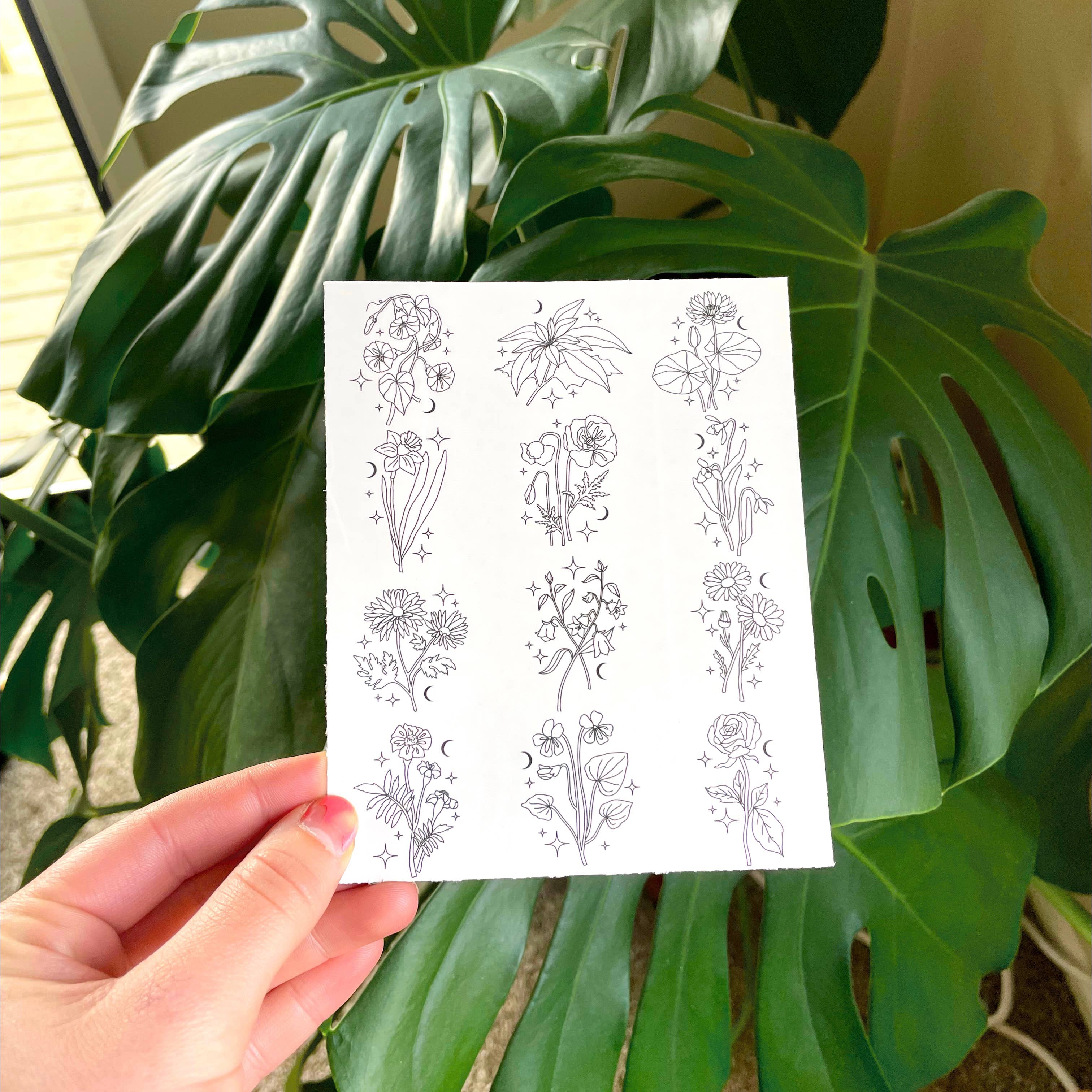 Little Viper Co – Tatuagem temporária por atacado – Lençol de Tatuagem Temporária1