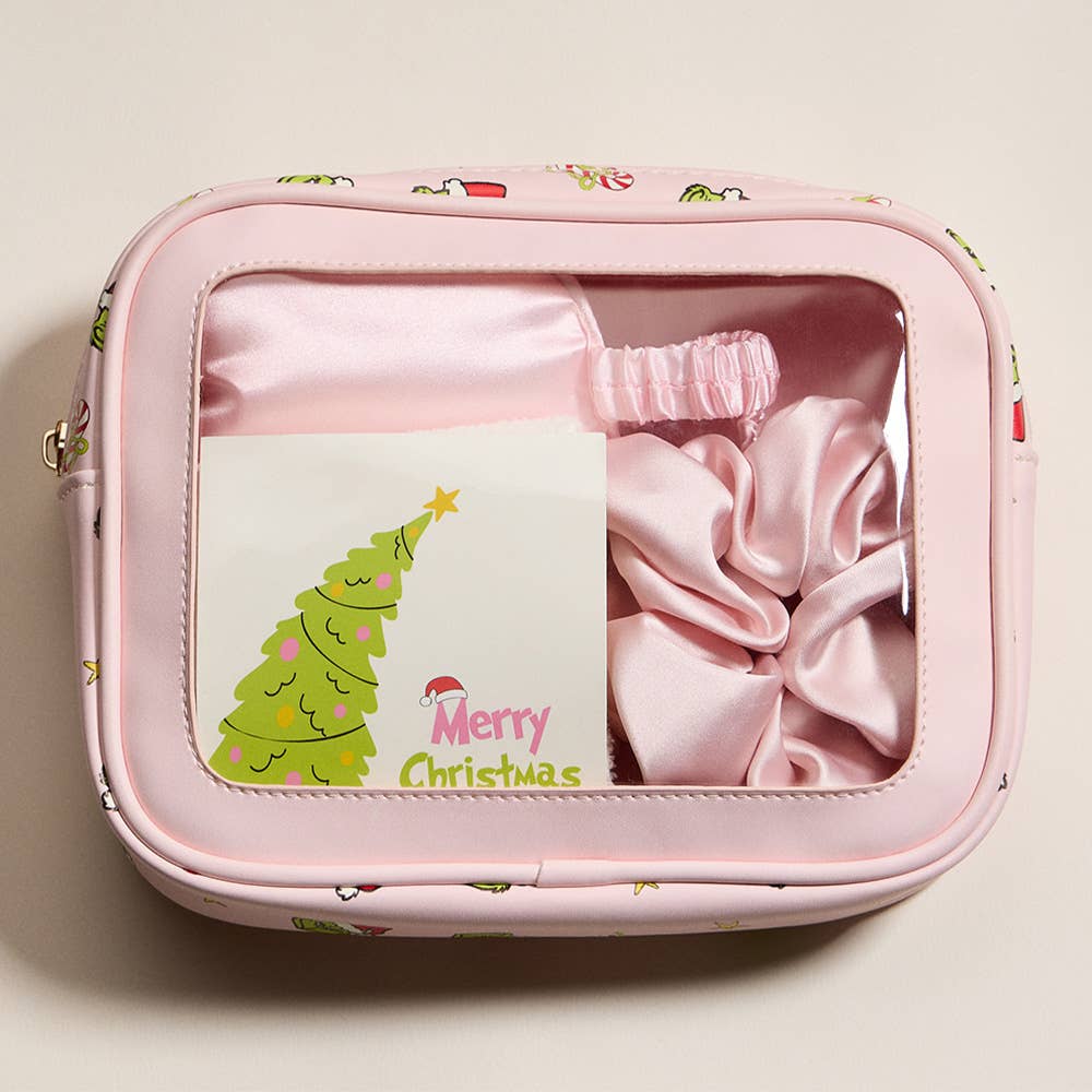 Sensibling Corp. – Engroshandel Gaveposesæt/pakke – Ferie Grinch Grøn Monster Ansigt Mønster Komplet Gavesæt0