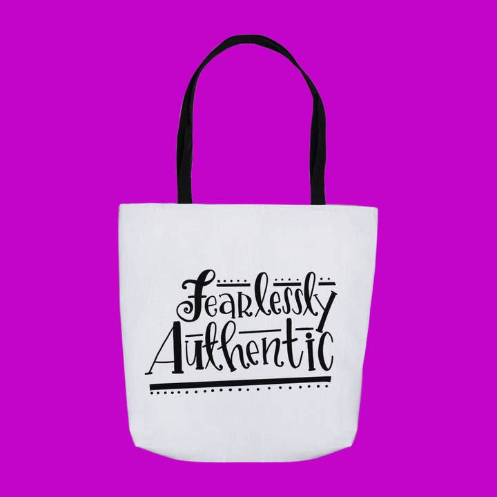 Fearlessly Authentic Tote Bag for wholesale by The Crafty Queer