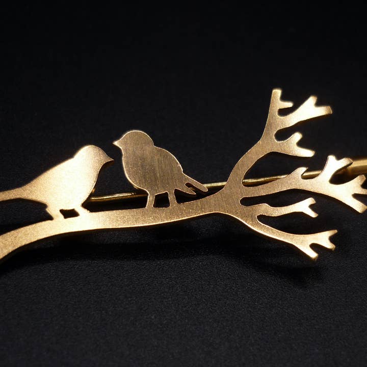Goldener Vogel Brosche für den Großhandel von A PART BIJOUX
