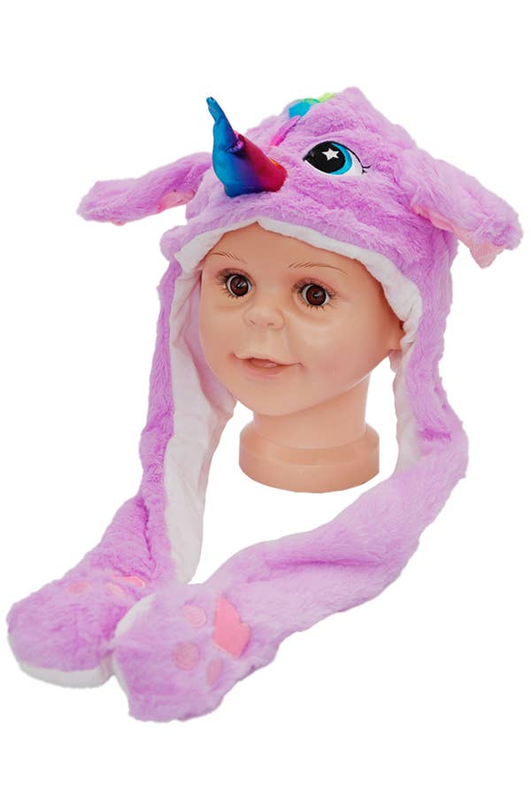 Cap Zone - Vente Chapeau – enfant - Chapeau d'animal en fausse fourrure à LED interactif pour enfants8