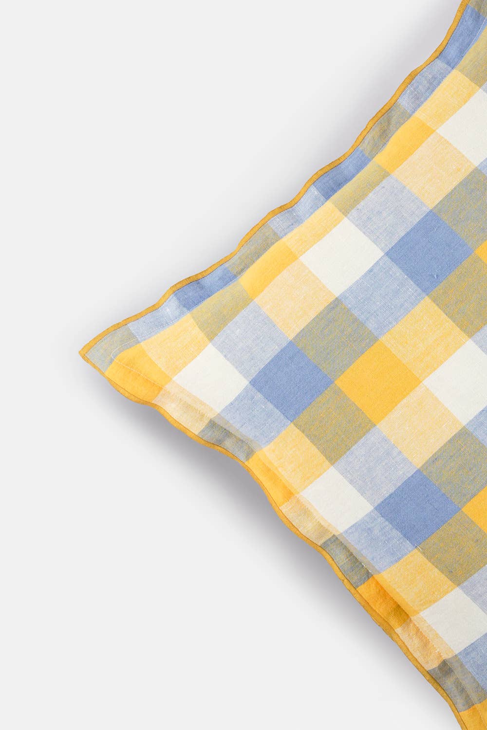 Live Linen – Almofada de cadeira por atacado – Capa de Almofada em Linho com Padrão de Xadrez Gingham – Estilo Natural2