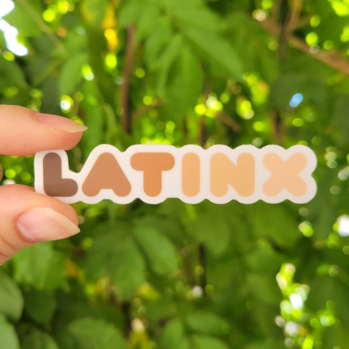 Latinx Sticker Ver 1, 3x0.6 in for wholesale by Rubi Artwork