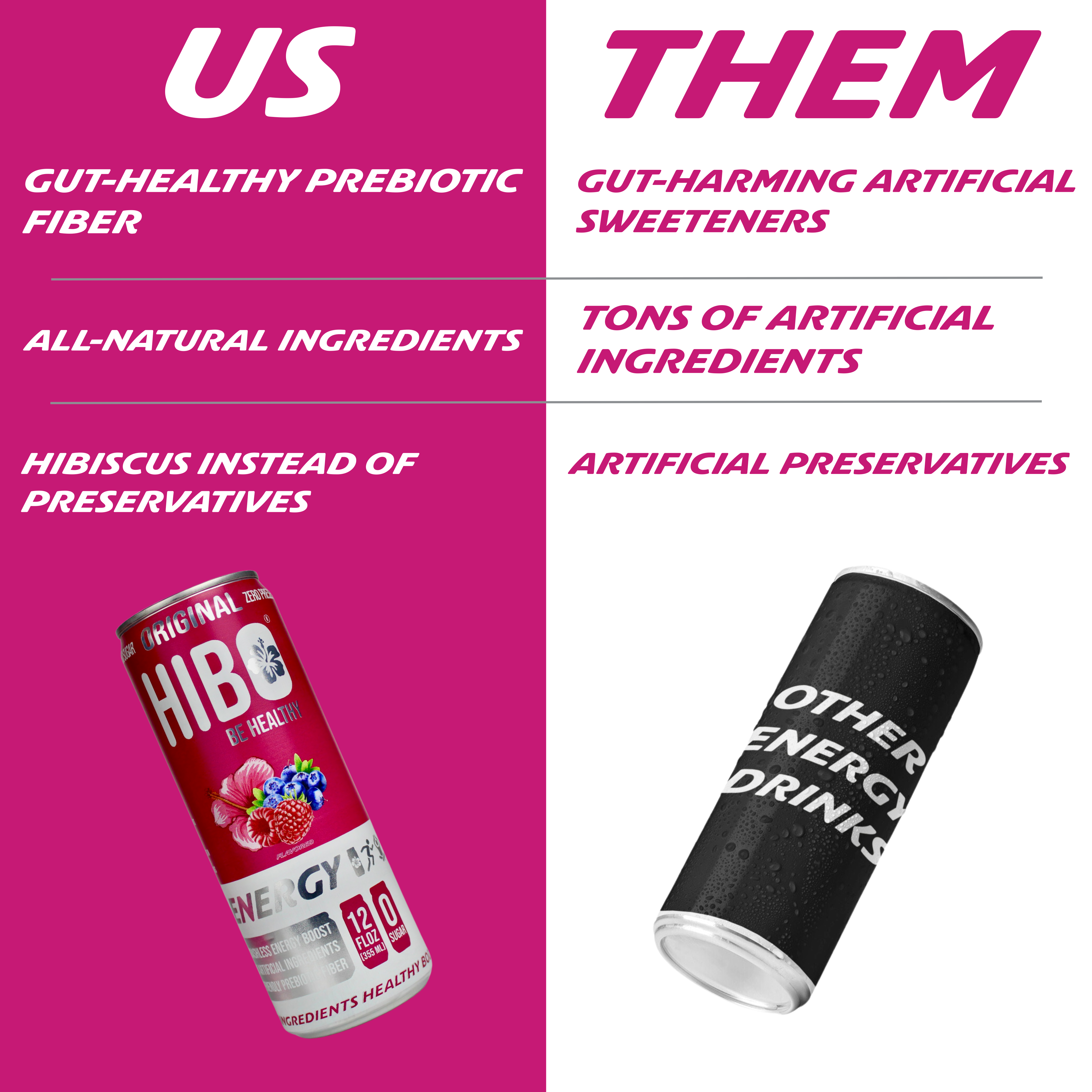 HIBO Healthy Energy - Wholesale Sports/Energy Drink - All-Natural Zero Sugar Energy Drink HIBO BLUE RASPBERRY5