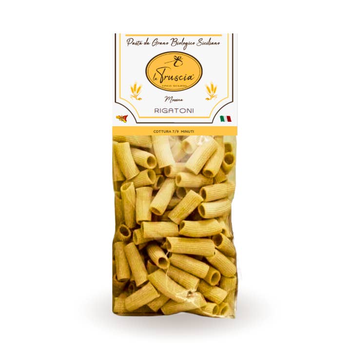 La Truscia Tipico Siciliano - Wholesale Pasta - Organic Sicilian Durum Wheat Semolina Pasta - Rigatoni0